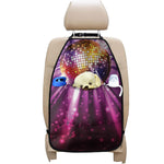 Purple Light Disco Ball Print Car Seat Organizers