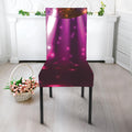 Purple Light Disco Ball Print Dining Chair Slipcover