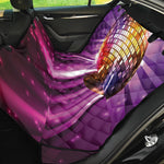 Purple Light Disco Ball Print Pet Car Back Seat Cover