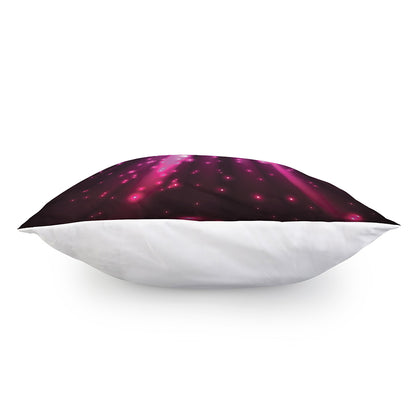 Purple Light Disco Ball Print Pillow Cover