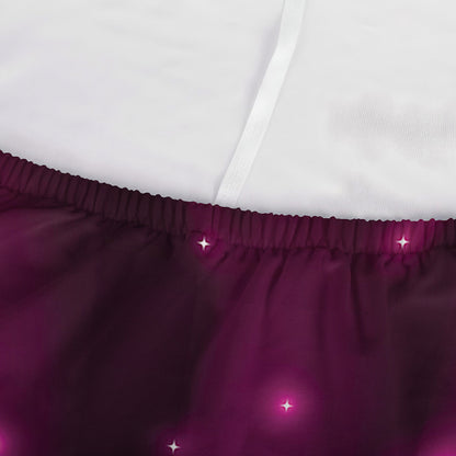 Purple Light Disco Ball Print Sofa Cover