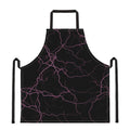 Purple Lightning Print Apron