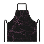 Purple Lightning Print Apron