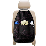 Purple Lightning Print Car Seat Organizers