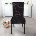 Purple Lightning Print Dining Chair Slipcover