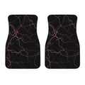 Purple Lightning Print Front Car Floor Mats
