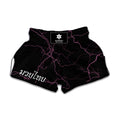 Purple Lightning Print Muay Thai Boxing Shorts
