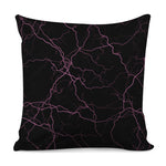 Purple Lightning Print Pillow Cover