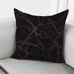 Purple Lightning Print Pillow Cover