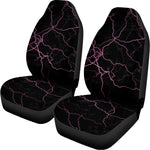 Purple Lightning Print Universal Fit Car Seat Covers