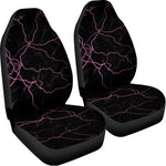 Purple Lightning Print Universal Fit Car Seat Covers