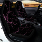 Purple Lightning Print Universal Fit Car Seat Covers