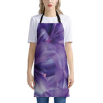 Purple Lily Flower Print Apron