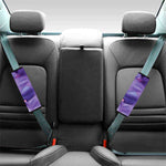 Purple Lily Flower Print Car Seat Belt Covers