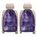 Purple Lily Flower Print Car Seat Organizers