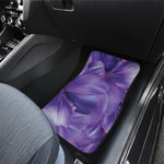 Purple Lily Flower Print Front and Back Car Floor Mats