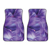 Purple Lily Flower Print Front Car Floor Mats