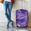 Purple Lily Flower Print Luggage Cover