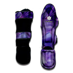 Purple Lily Flower Print Muay Thai Shin Guard