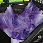 Purple Lily Flower Print Pet Car Back Seat Cover