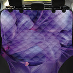 Purple Lily Flower Print Pet Car Back Seat Cover