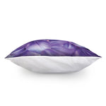 Purple Lily Flower Print Pillow Cover