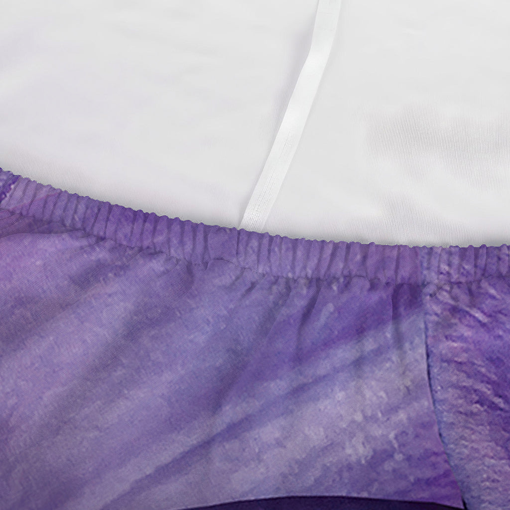 Purple Lily Flower Print Sofa Cover