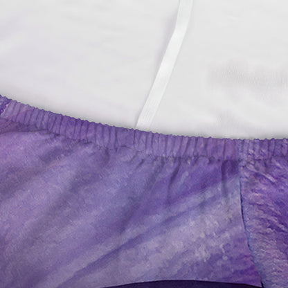 Purple Lily Flower Print Sofa Cover