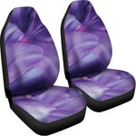 Purple Lily Flower Print Universal Fit Car Seat Covers