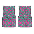 Purple Lips Pattern Print Front Car Floor Mats