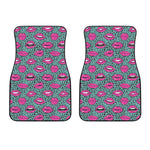 Purple Lips Pattern Print Front Car Floor Mats