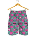 Purple Lips Pattern Print Men's Shorts