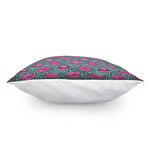 Purple Lips Pattern Print Pillow Cover