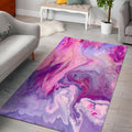 Purple Liquid Marble Print Floor Mat