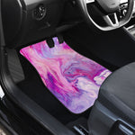 Purple Liquid Marble Print Front Car Floor Mats