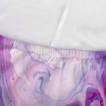 Purple Liquid Marble Print Sofa Cover