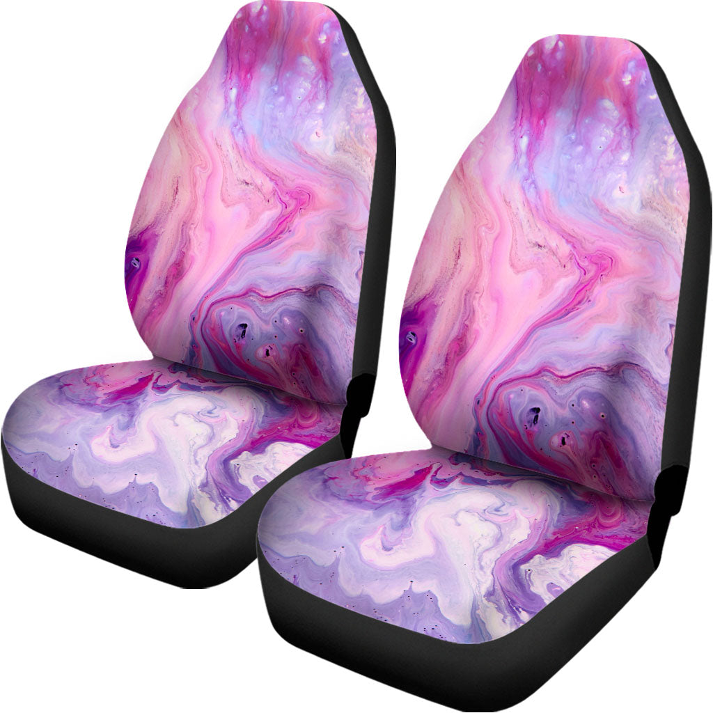 Purple Liquid Marble Print Universal Fit Car Seat Covers