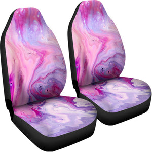 Purple Liquid Marble Print Universal Fit Car Seat Covers