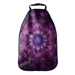 Purple Mandala Flower Print Car Seat Organizers