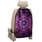Purple Mandala Flower Print Car Seat Organizers