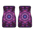 Purple Mandala Flower Print Front Car Floor Mats