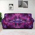 Purple Mandala Flower Print Sofa Cover