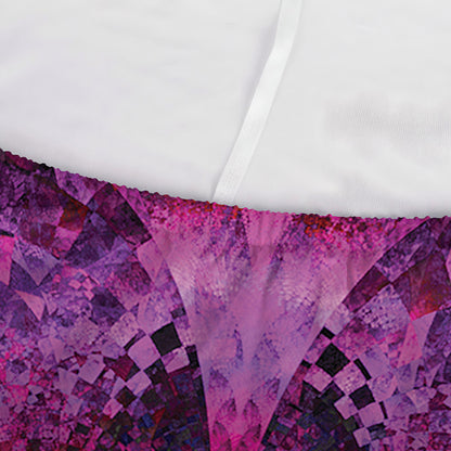 Purple Mandala Flower Print Sofa Cover