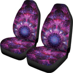 Purple Mandala Flower Print Universal Fit Car Seat Covers