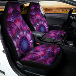 Purple Mandala Flower Print Universal Fit Car Seat Covers