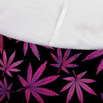 Purple Marijuana Leaf Pattern Print Sofa Cover