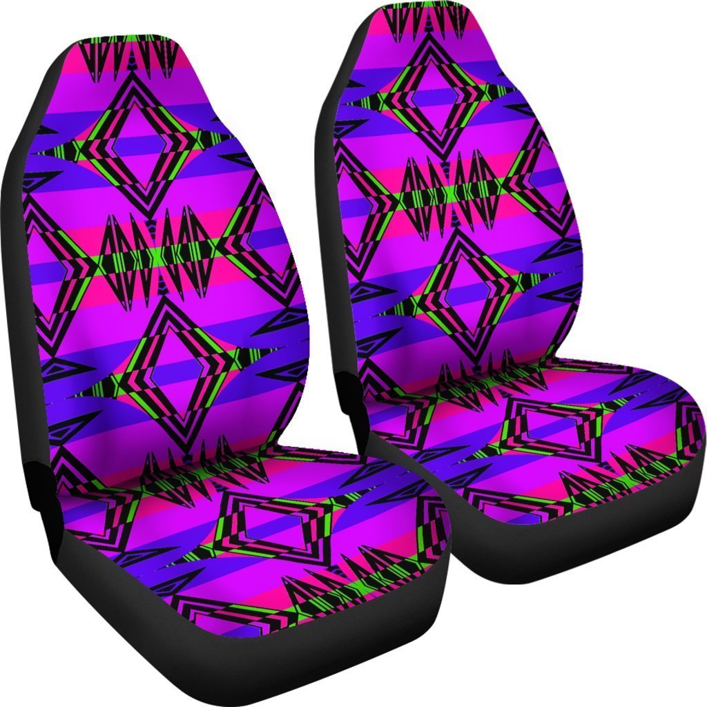 Purple Native American Ethnic Universal Fit Car Seat Covers GearFrost