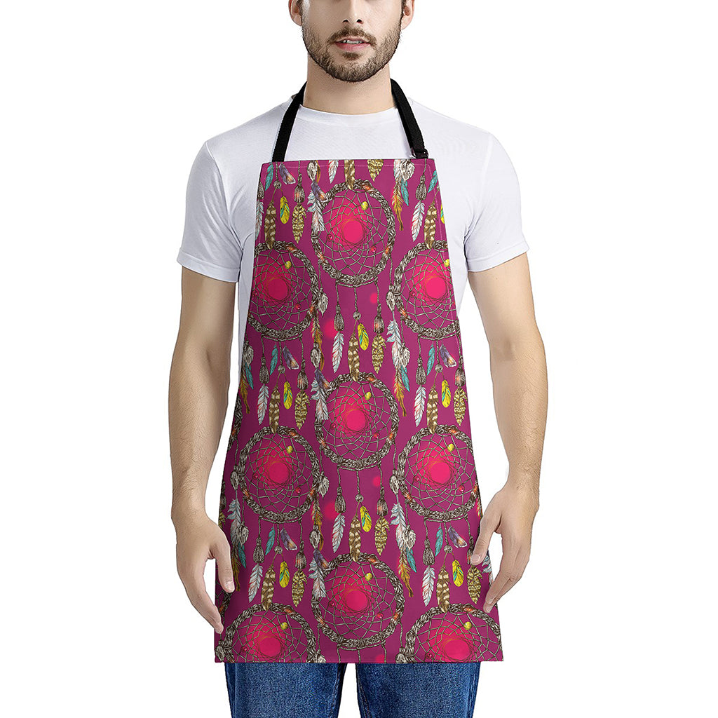 Purple Native Dream Catcher Print Apron
