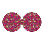 Purple Native Dream Catcher Print Car Coasters