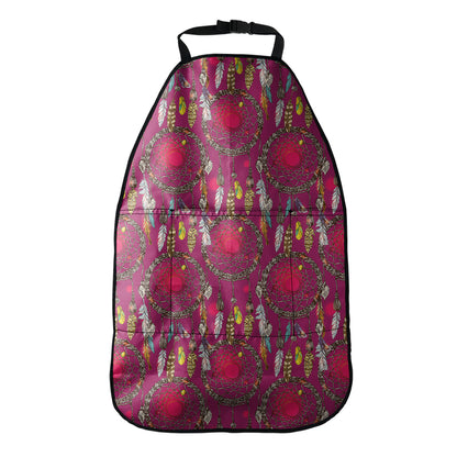 Purple Native Dream Catcher Print Car Seat Organizers